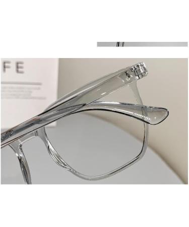 Ultra Light Blue Light Blocking Readers - Oversized Clear Vision Reading Glasses +0.00 Black-Clear - Buy Online on GoSupps.com