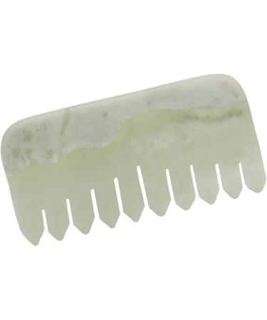 Verdant Touch Jade Massage Comb | Handheld Scalp & Physical Therapy Tool for Relaxation - Buy Online on GoSupps.com