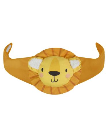 Sweet Cherry Stone Animal Cushion for The Baby's Tummy Organic Cherry Stone Heatable Pillow "Heat and Cold Therapy" Lion 088