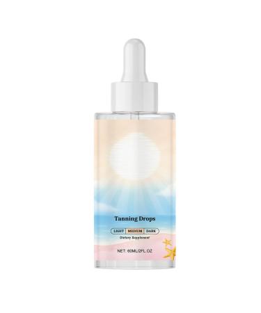Sans Soleil Self-Tanning Drops - Self-Tanning Body Care for Face and Body 60 ml - Brightening & Nourishing Solution for Arms Legs Back - Men Women - Ideal for Beach & Travel