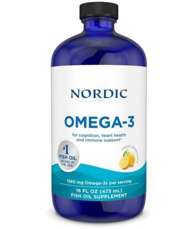 Nordic's Omega-3 Fish Oil 1560 mg Lemon Flavor 473 ml