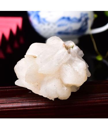Room Decoration Natural Raw Crystals Rough Zeolite Crystal Cluster and Apophyllite Intergrowth Quartz Stone for Home Decoration Stones Light Grey - Buy Online on GoSupps.com
