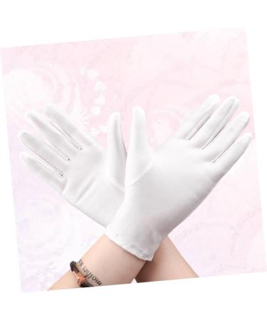 Healeved 3 Pairs for Jewelry Inspection Jewelry Etiquette Cotton Glove Jewelry Inspection Soft Stretchy Protective Formal Wear Work White Hand - Buy Online on GoSupps.com