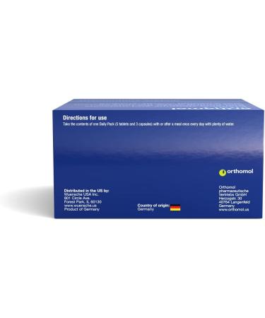 Orthomol Vital F Women's Multivitamin 30-Day Supply with Vitamins A, B, C, D, E, K, Calcium, Iodine, Omega-3 - 30 Servings - Buy Online on GoSupps.com