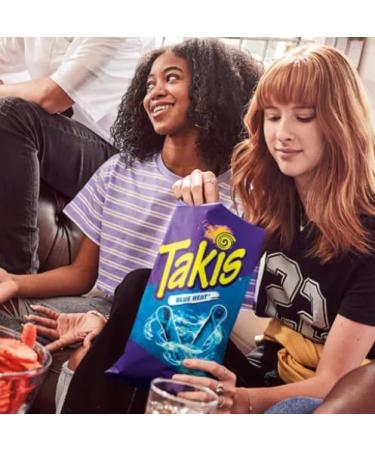 Takis Limited Edition Blue Heat Hot Chili Pepper Chips - 3.25oz (90g) - Classic Takis Flavour - Spicy Rolled Tortilla Snack - By BEXICO - Buy Online on GoSupps.com