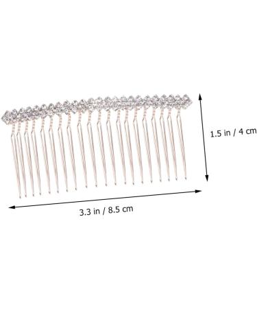 Beavorty Hair Comb Bridal Hair Clip Bride Hair Clip French Comb Bangs Hair Clip Bridal Side Comb Bridal Headpiece Hair Insert Comb Creative Hairpin Side Comb for Wedding Rhinestone Jewelry - Buy Online on GoSupps.com
