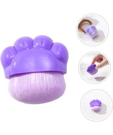 Healeved Cat Claw Foundation Brush Makeup Brush Blush Brush Portable Foundation Brush Powder Brush for Loose Powder Brush for Makeup Concealer Brush Travel Plastic Cosmetic Purple Cat Paw - Buy Online on GoSupps.com