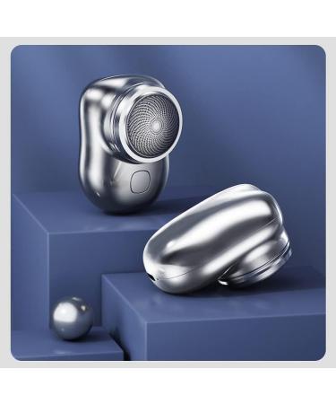 Alkyne Mini-Shave Portable Electric Shaver Mini-Shave Portable Electric Shaver Pocket Wet & Dry Men's Shaver USB Rechargeable Shaver Suitable for Home Travel Father's Day Gifts(Silver) - Buy Online on GoSupps.com