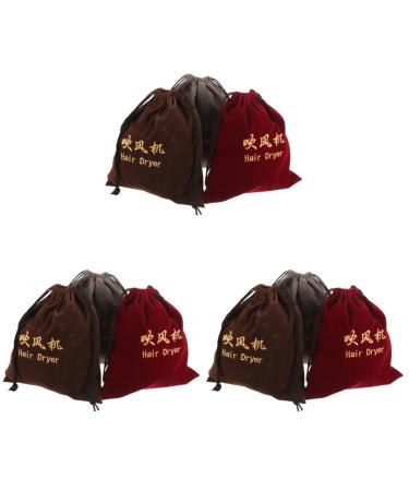 Didiseaon 9 Pcs Hair Dryer Storage Bag Travel Makeup Bag Organizer Storage Bag for Hair Dryer Fabric