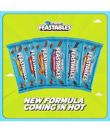  Feastables Feastables MrBeast Peanut Butter Chocolate Bar 60g x 10 - Be the first to try the latest bar - Ideal as a gift | for breakfast | Christmas and birthday parties - Buy Online on GoSupps.com