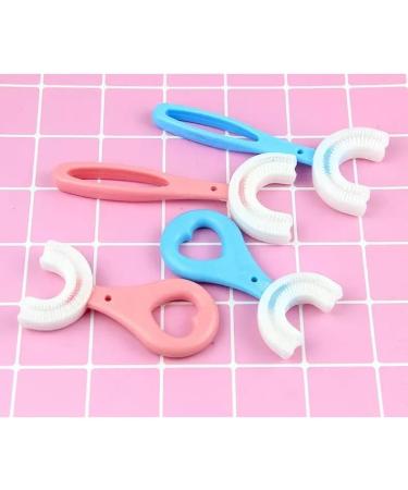 U-Shaped Children's Toothbrush (Blue, 9cm) - Ages 2-6 | Easy Clean for Kids - Buy Online on GoSupps.com