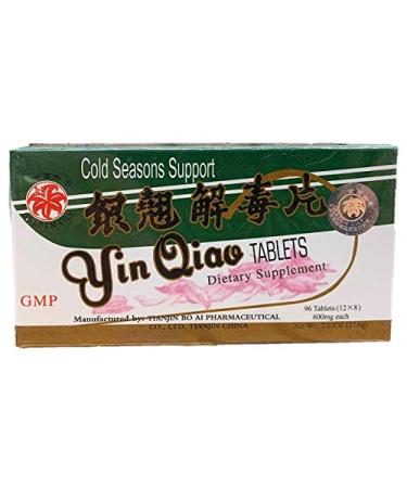 Yin Qiao Yin Chiao Chieh Tu Pien Respiratory Support Cold & Flu Extra Strength 600MG (96 Tablets)