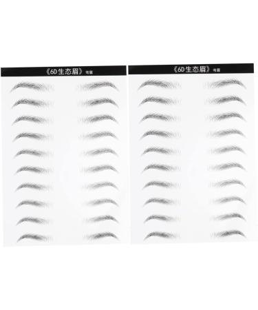 Beavorty 4 Sheets Black Stickers Eyebrow Stickers for Makeup Transfer Stickers 6 Proof Supplies - Buy Online on GoSupps.com