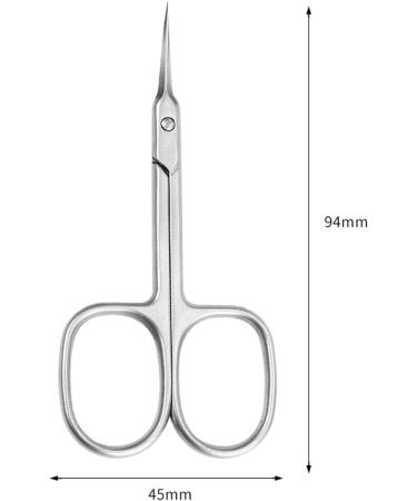 Stainless Steel Curved Cuticle Scissors for Nails, Toenails, Eyebrows, and Eyelashes - Buy Online on GoSupps.com