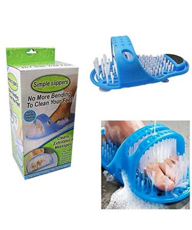 Bahn Shower Foot Scrubber - Effortless Foot Cleaning & Massage Slippers for Bathrooms - Buy Online on GoSupps.com
