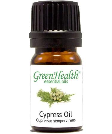 GreenHealth Cypress 1/6 fl oz (5 ml) Glass Bottle 100% Pure Essential Oil - Buy Online on GoSupps.com