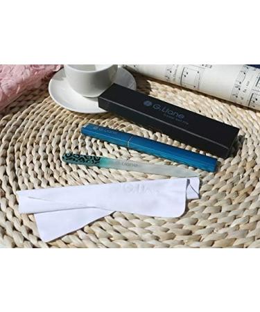 G.Liane Glass Nail Files Professional Crystal Nail File For Natural Nails Acrylic Nails Gels Nails Manicure Pedicure Tools For Home And Salon (Blue) - Buy Online on GoSupps.com