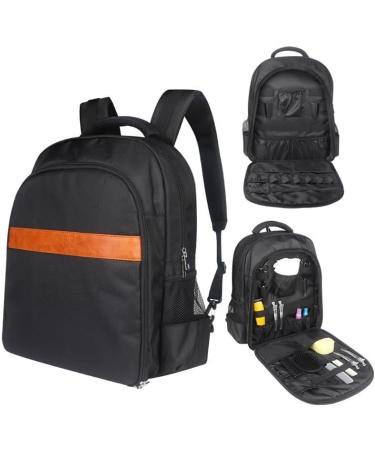 Premium Barber Hairdressing Toolkit Backpack - Portable Stylist Scissors Set in Black for Professionals - Buy Online on GoSupps.com
