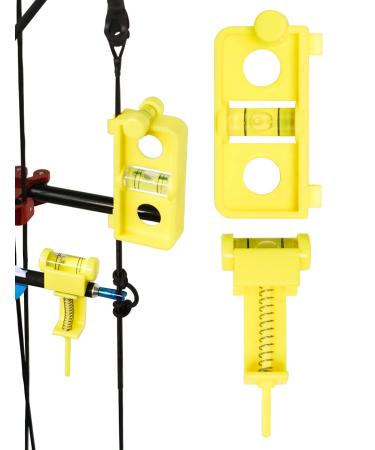 THREE ARCHERS Archery Bow Tuning and Mounting String Level Combo Kit for Compound Bows Yellow