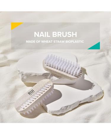 Rui Smith's CarbonConscious Nail Cleaning Brush - Eco-Friendly Bioplastic with 2-Page Bristles for Manicure & Pedicure Care - Buy Online on GoSupps.com