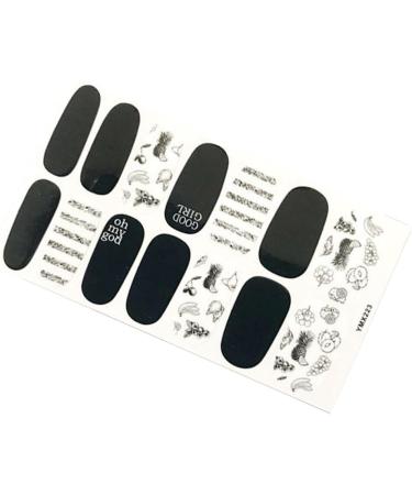 dijiusidy Nail Art Stickers Self-Adhesive Fingernail Decal with Strap Glue DIY Art Decor Full Cover Manicure Kits for Women Girls YMX223 - Buy Online on GoSupps.com