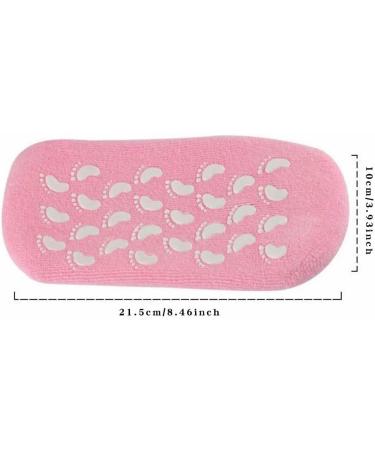 Pinkiou Moisturising Silicone Gel Socks for Dry, Cracked Feet - Pink Foot Mask for Women - Hydrating and Moisturizing Socks - Buy Online on GoSupps.com