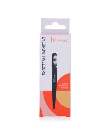 Hi Brow Titanium Tweezers with Comb for Precision Hair Removal