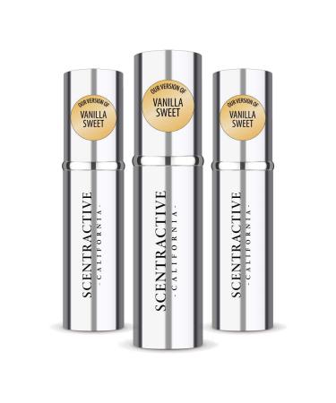 CA Perfume Impression of Emra Vanilla Sweet For Women & Men Fragrance Concentrated Long Lasting Eau de Parfum Spray Refillable Glass Atomizer Bottle 0.17 Fl Oz/5ml-X3 EMRA VANILLA SWEET 0.51 Fl Oz (Pack of 1)