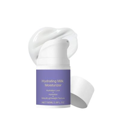 GROEI Hydrating Milk Moisturizing Cream Moisturizer Face Cream Deep Moisturizing Silky Light and Non-Greasy Vegan Plant Formula Suitable for All Skin Types 50ml