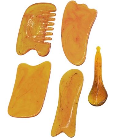 Exceart 5-Star Gua Sha Tool - Spa Acupuncture Massage Device for Facial & Eye Relief | Premium Jade Scraping Tools - Buy Online on GoSupps.com