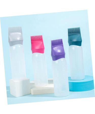 6pi ces Lot De Flacons Applicateurs Pour Coloration Capillaire Avec Peigne Racines Gradu s Et R utilisables Bouteille Plastique L g re Pour Huile Et Lotion Usage Domestique Et Pr - Buy Online on GoSupps.com