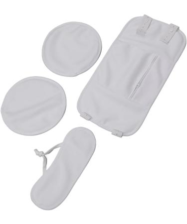 Adjustable Reusable Castor Oil Neck Pack for Thyroid Inflammation - Washable White Set - Buy Online on GoSupps.com