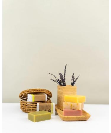  ESSABO Essab 100% Natural Green Clay Soap with Coconut Oil Softens and Relieves Skin Oily and Radiant Skin Citronella Essential Oil Extract 100g - Buy Online on GoSupps.com