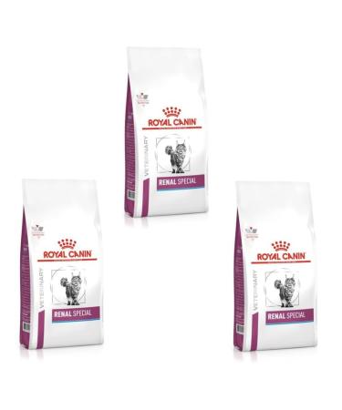 Royal Canin Veterinary Renal Special Feline | 3 Pack | 3 x 400g | Complete Diet Feed for Adult Cats | Can Help Support Kidney Functions