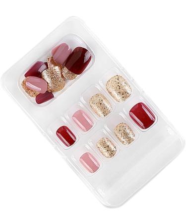 dijiusidy False Nail Fashionable Various Shapes Fingernail Full Coverage Strong Viscosity Adjustable Paster for Manicure Art 12 F741 12 1 count (Pack of 1) - Buy Online on GoSupps.com