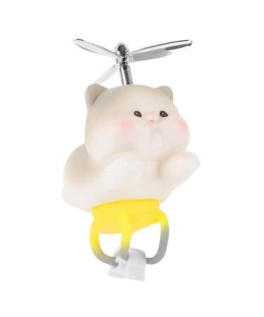 Abaodam Car Accessories - 2pcs Gray Vinyl Doll Ornaments & Windmill Bicycle Decor | 7.5x7.5CM - Buy Online on GoSupps.com