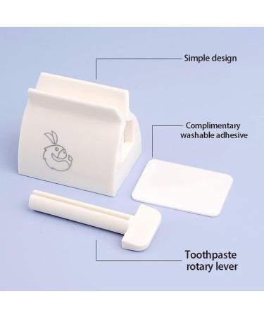Tube Toothpaste Squeezer Rolling Tube Toothpaste Squeezer Rolling Squeezer Toothpaste Dispenser Manual Toothpaste Holder Toothpaste Dispenser For Bathroom Saves Toothpaste Creams & More For Kitchen B Red(1pcs)+white(1pcs) - Buy Online on GoSupps.com