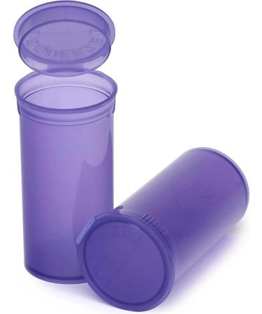 Multi-Use Airtight Pill Bottles - 13 Dram Purple Organizer for Supplements & Medicines | 12 Pack - Buy Online on GoSupps.com
