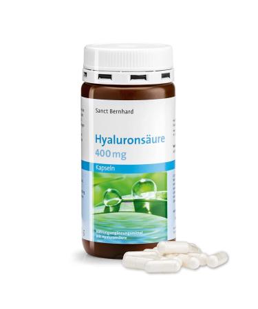 Sanct Bernhard hyaluronic acid capsules with 80 mg vitamin C and 400 mg pure hyaluronic acid content 120 capsules for 2 months