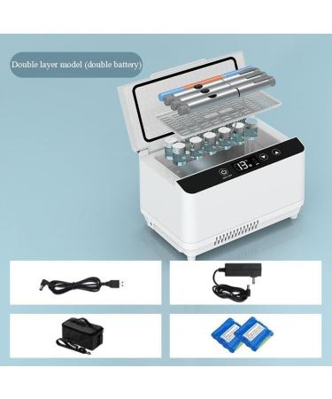 Portable Mini Medical Refrigerator Medical Refrigerator And Insulin Cooler Mini Diabetes Cooler Portable Insulin Cooler (Size : Doublebattery) - Buy Online on GoSupps.com