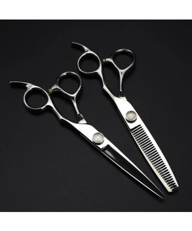 Hair Cutting Scissors 6 Inch Professional JP 440c Steel Flower Screw Hair Cutting Scissors Haircut Thinning Barber Cut Shears Hairdresser Scissors Set - Buy Online on GoSupps.com