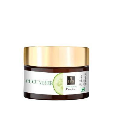 Good Vibes Cucumber Gel For Skin and Hair - 50 g - Hydrating and Soothing Formula for Dry Skin and Under Eye Puffiness