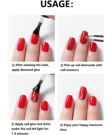 Pkouocry Rhinestone Nail Art for Nail Art 2800 Pieces Mix Sizes AB Rhinestone Gems Nail Art and Rhinestones for Nails/Clothes/Face/Crafts with Pick-Up Clip (2800) - Buy Online on GoSupps.com