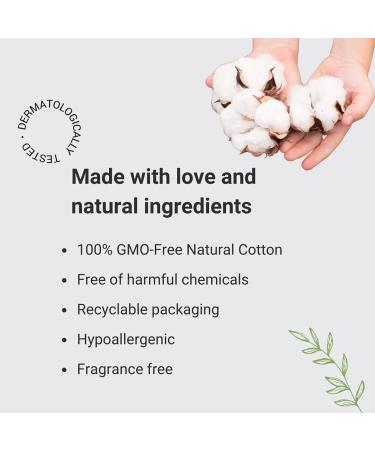 Veeda 100% Natural Cotton Applicator-Free Regular Tampons Unscented - 32 Count Pack - Buy Online on GoSupps.com