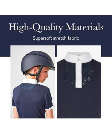 Lemieux Shirt with Soft Stretch Equestrian Riders Sport Top - White - (9-10 Years) - Buy Online on GoSupps.com