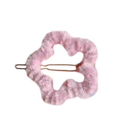 hgnxa Aesthetic Hair Clip Lovely Spring Hairpins Multi-shape Hairpin Plush Hair Clip Candy Color for Teenagers Woman