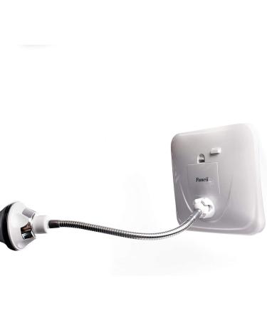 Fancii Chrome Gooseneck Attachment with Locking Suction Cup - Compatible with Luna, Mira, and Maya LED Mirror Series - Buy Online on GoSupps.com