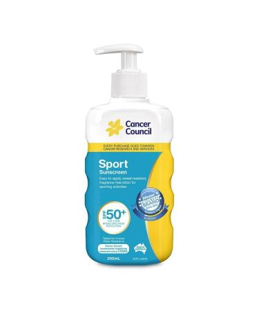 Cancer Council SPF 50+ Sport 200ml Pump