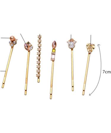 FRCOLOR 3 Sets 6-Piece Pearl Hair Clip Vintage Hair Accessories Rhinestone Pearl Wedding Hair Clip Bobby Pin Hair Clips Hair Clips Pearl Hair Pin The Flowers Bang Clip Miss - Buy Online on GoSupps.com