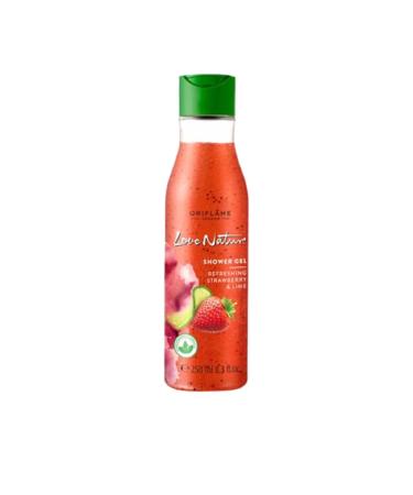 Buy Oriflame Love Nature Exfoliating Shower Gel - Refreshing Strawberry & Lime 250ml | International Shipping - Buy Online on GoSupps.com